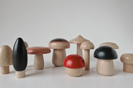 PELLE Pilzbande aus Holz